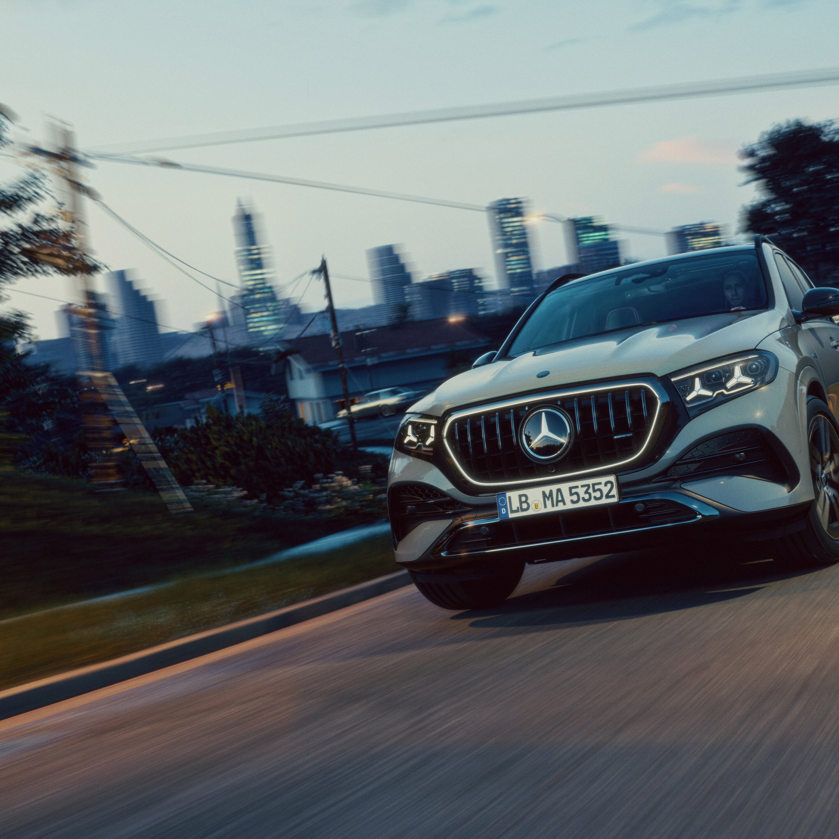 Der neue Mercedes-AMG GLE in einer Frontansicht.