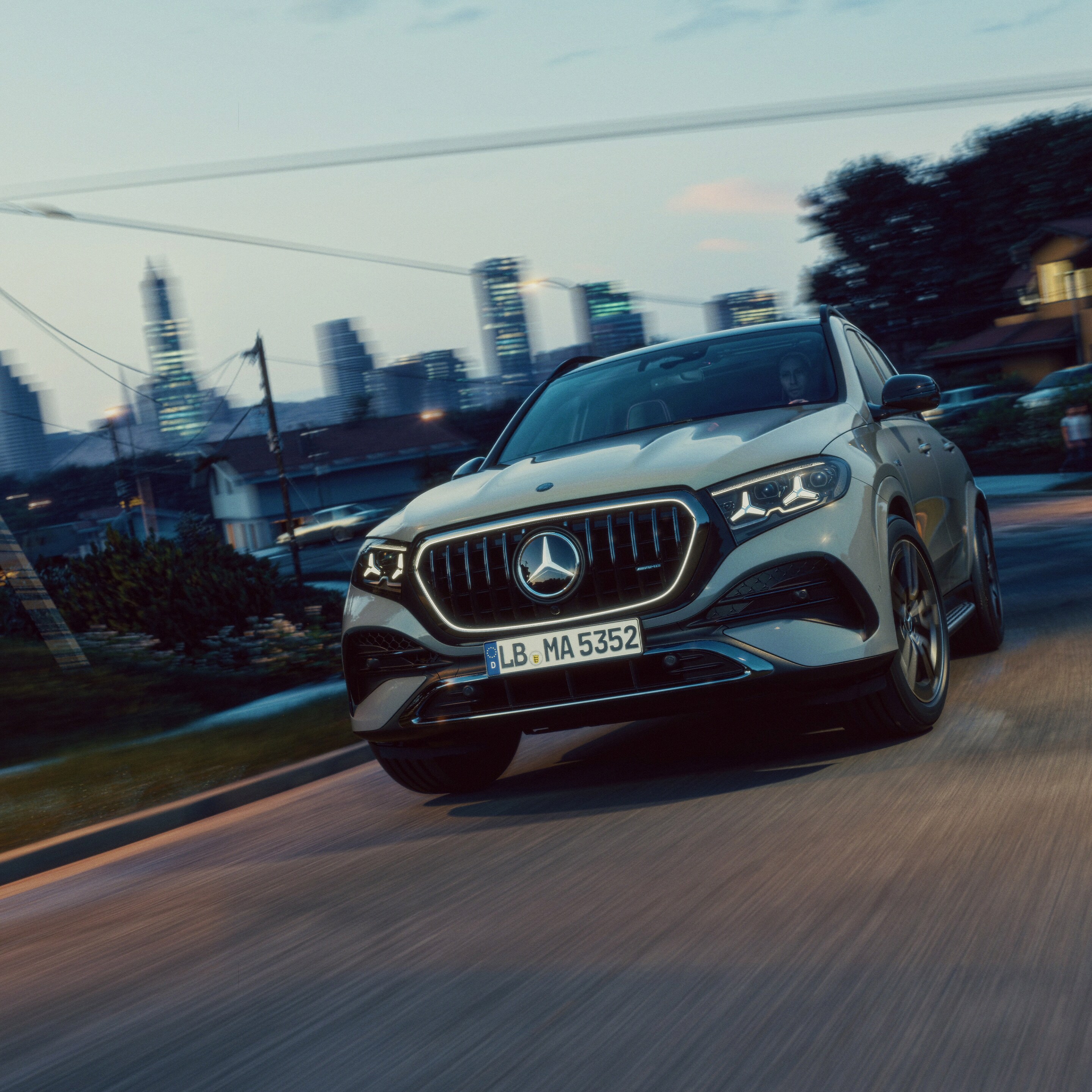 Der neue Mercedes-AMG GLE in einer Frontansicht.