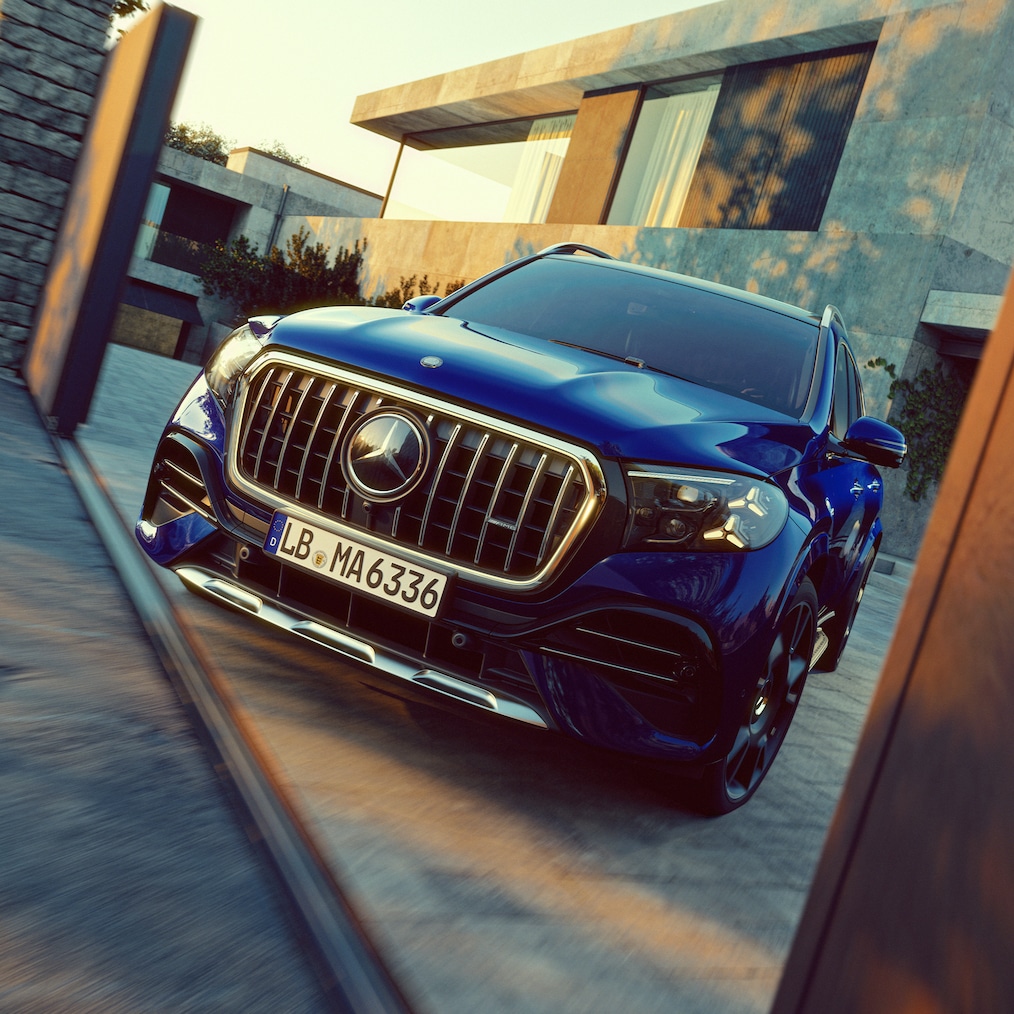 AMG Kühlergrill mit Elementen in Dunkelchrom des neuen Mercedes-AMG GLS 63.