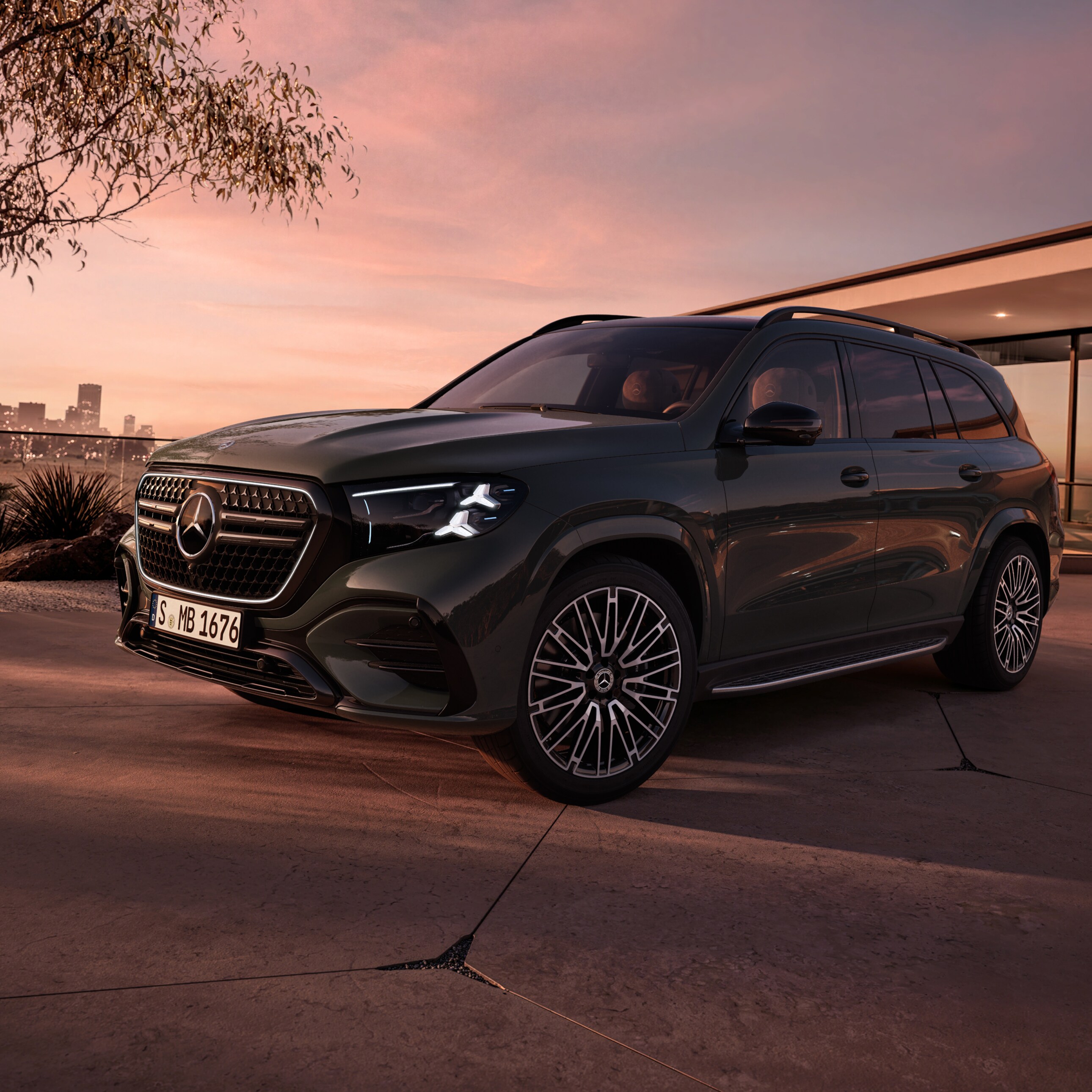 Das Exterieur des neuen GLS von Mercedes-Benz.