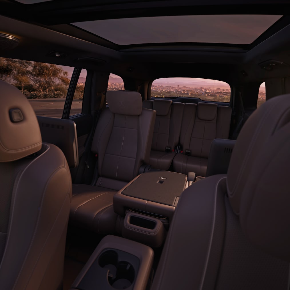 7-Sitzer mit dritter Sitzreihe des neuen GLS von Mercedes-Benz.