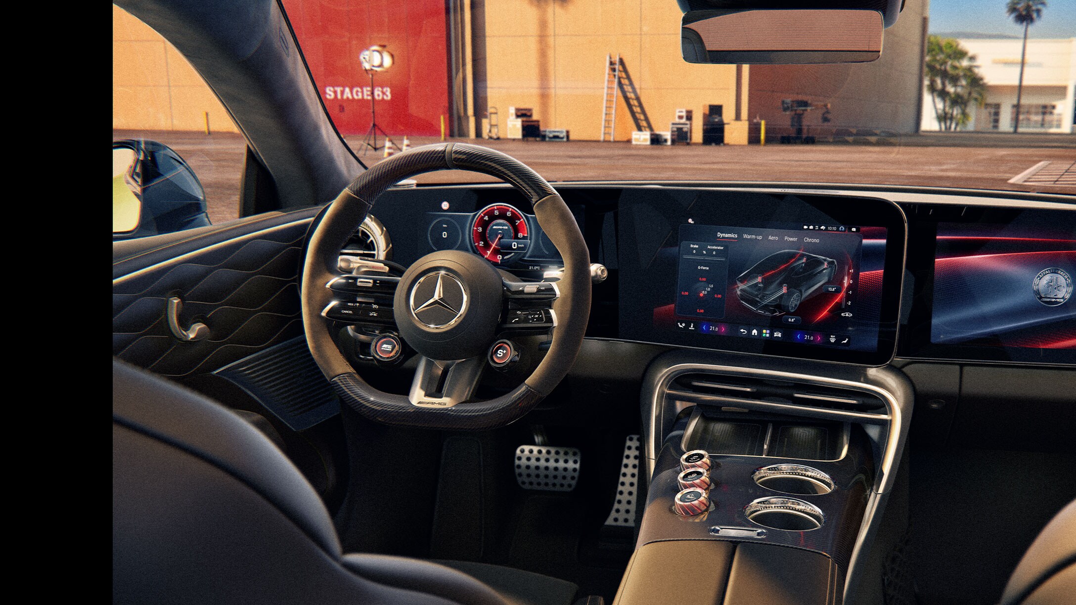 Das Cockpit von Mercedes-AMG.