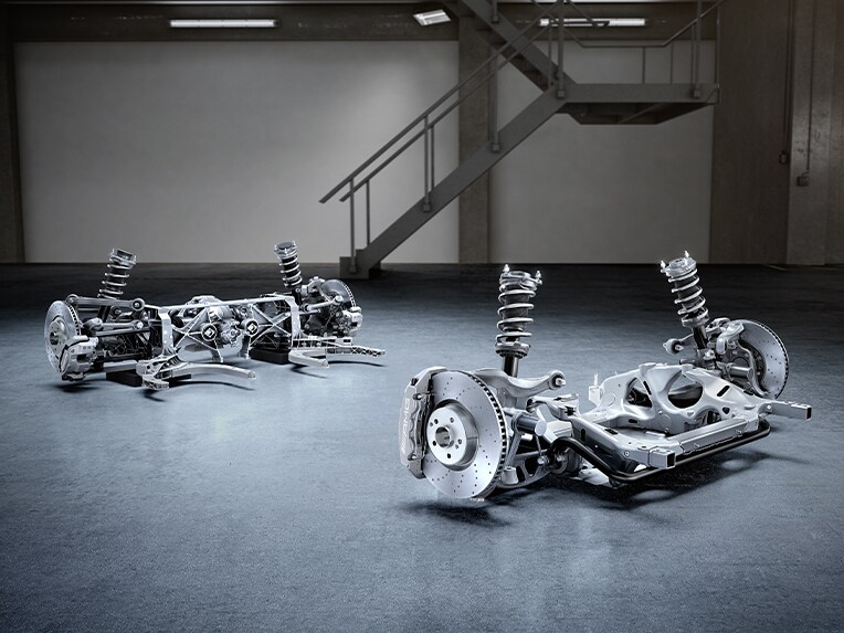 Illustration von Mercedes-AMG Präzision und Agilität.