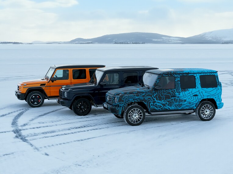 G-Testing der Mercedes-Benz G-Klasse.