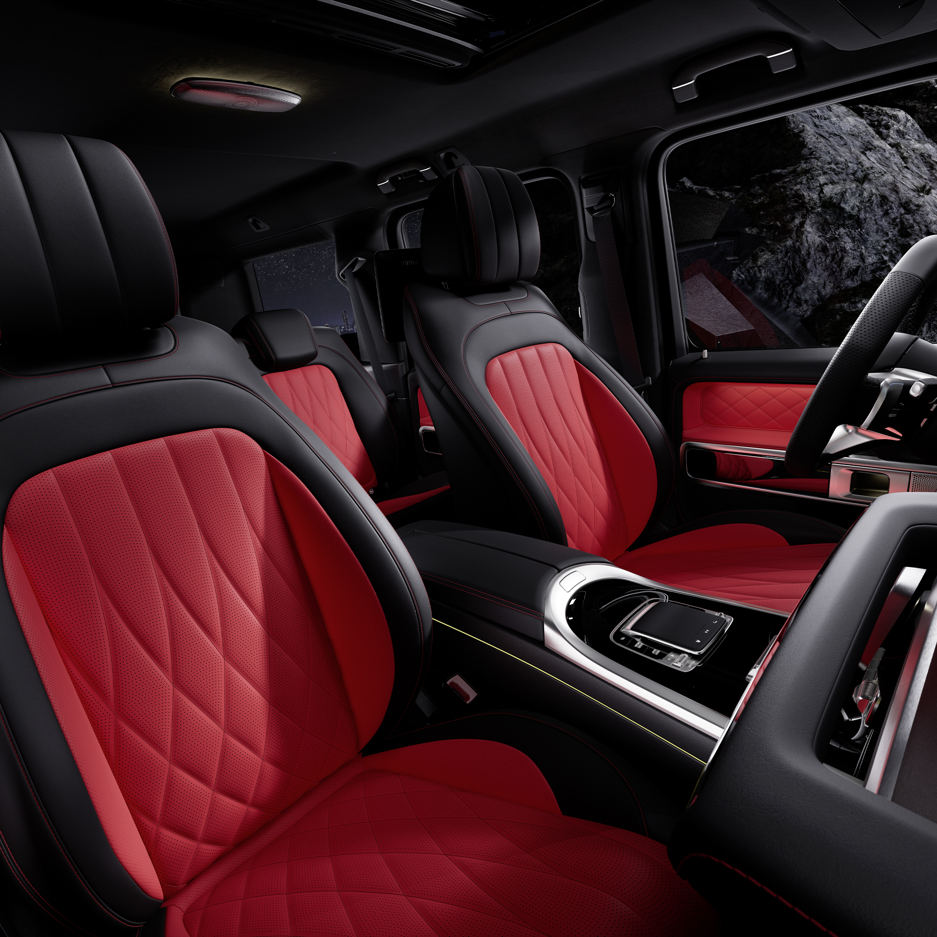 Interieur | G-Klasse Markenbereich | Mercedes-Benz Das Interieur der Mercedes-Benz G-Klasse.