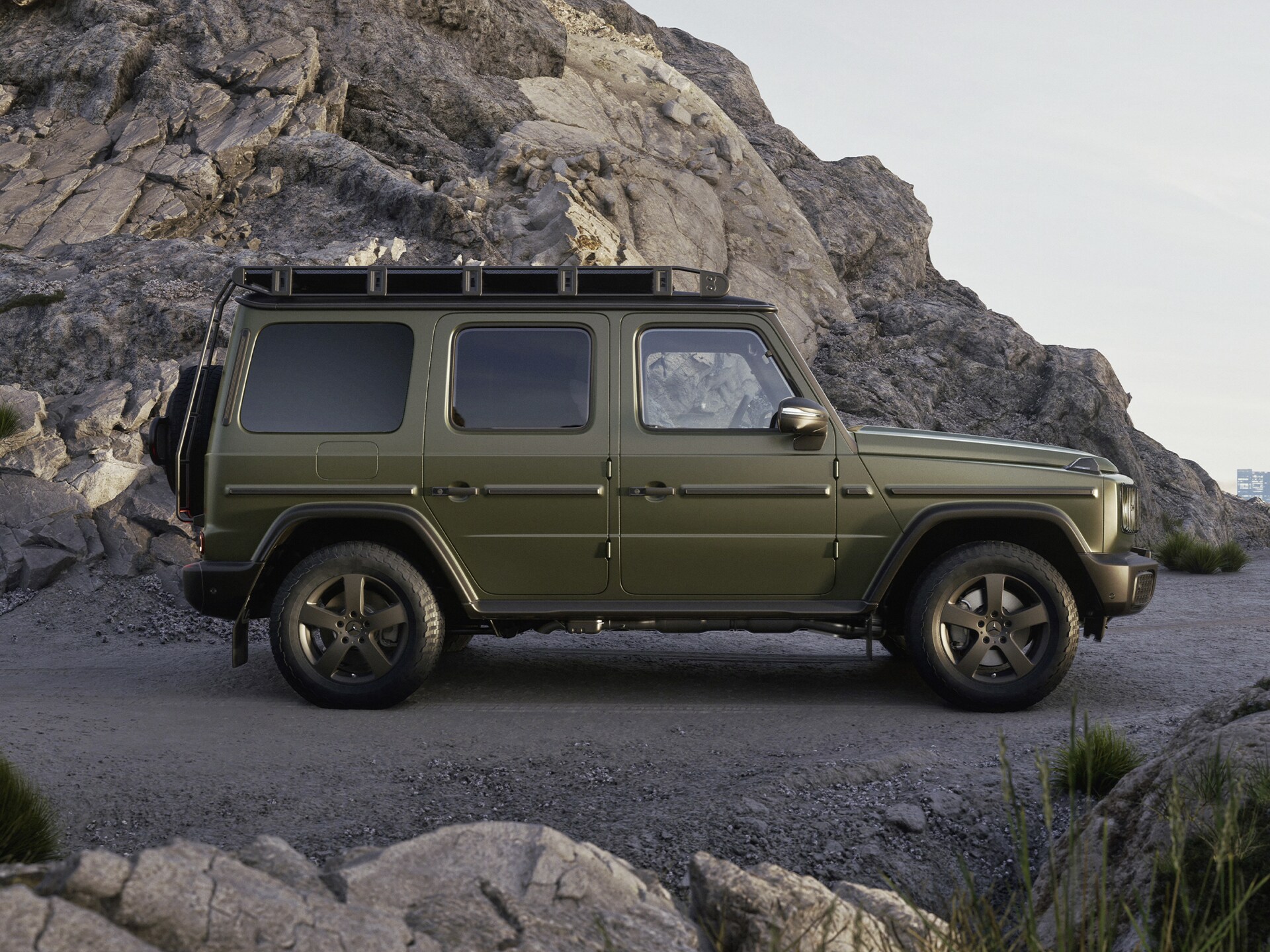 Das Exterieur der Mercedes-Benz G-Klasse.