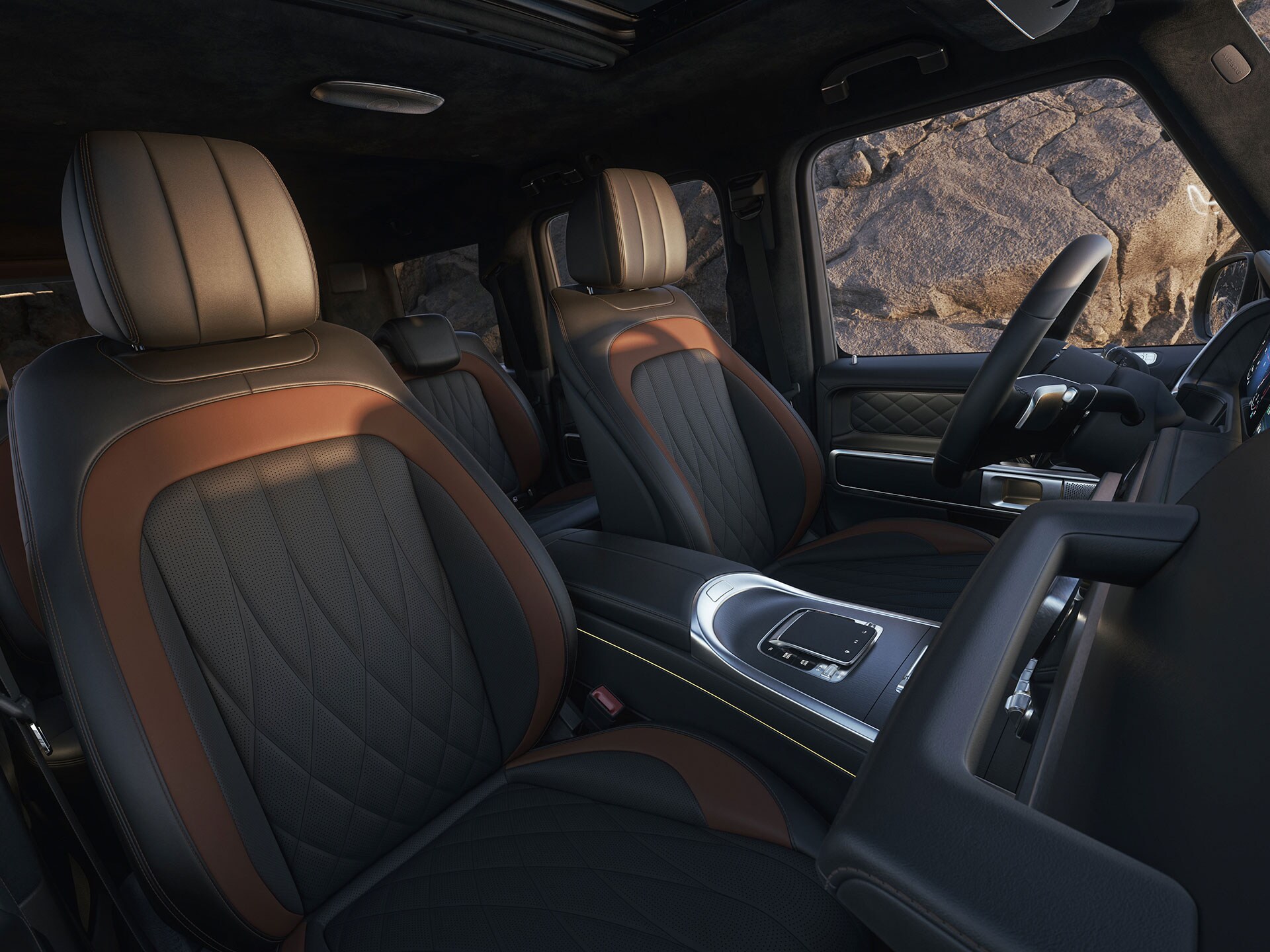 Das Interieur der Mercedes-Benz G-Klasse.