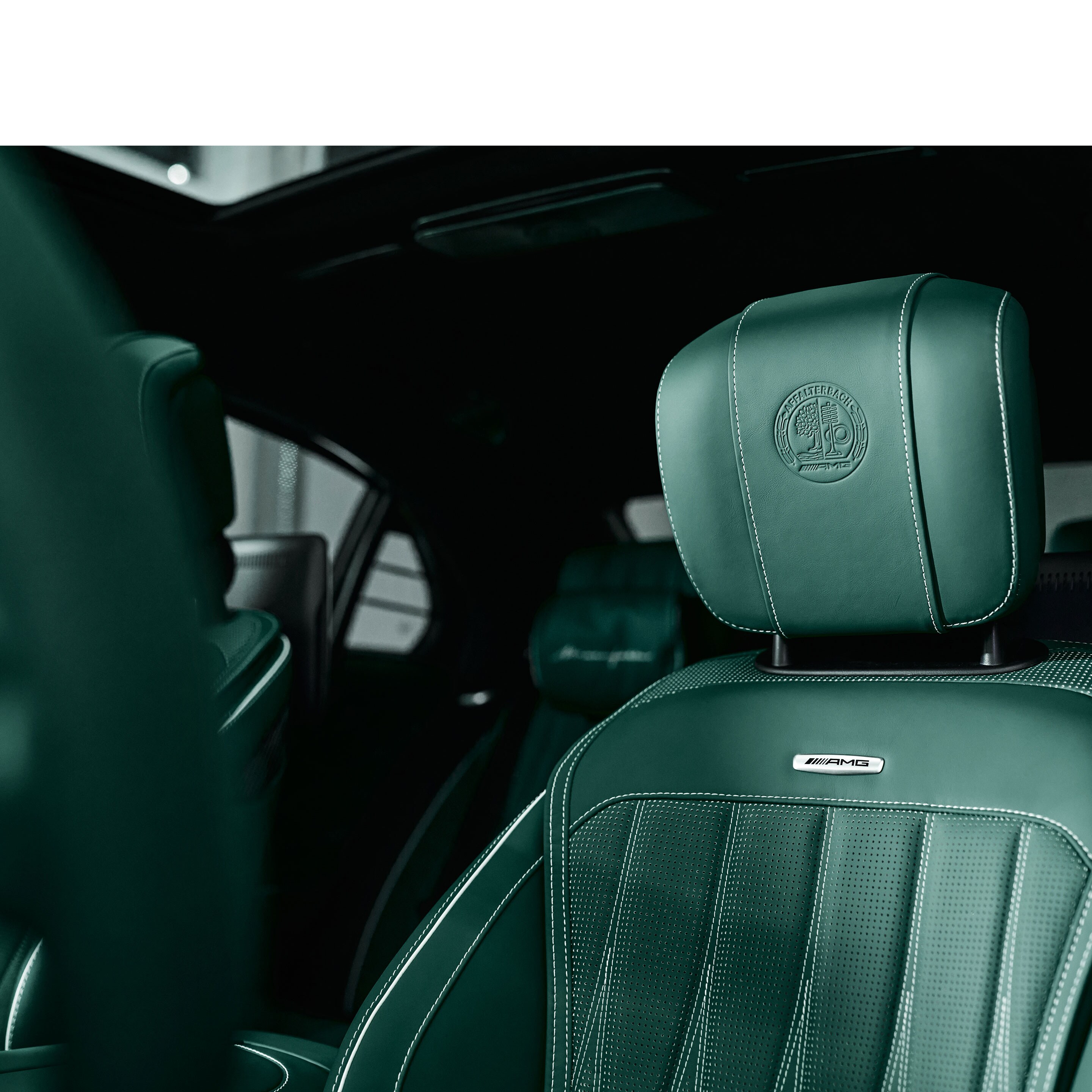 Ein grüner Sitz in der made to measure-Variante der MANUFAKTUR.