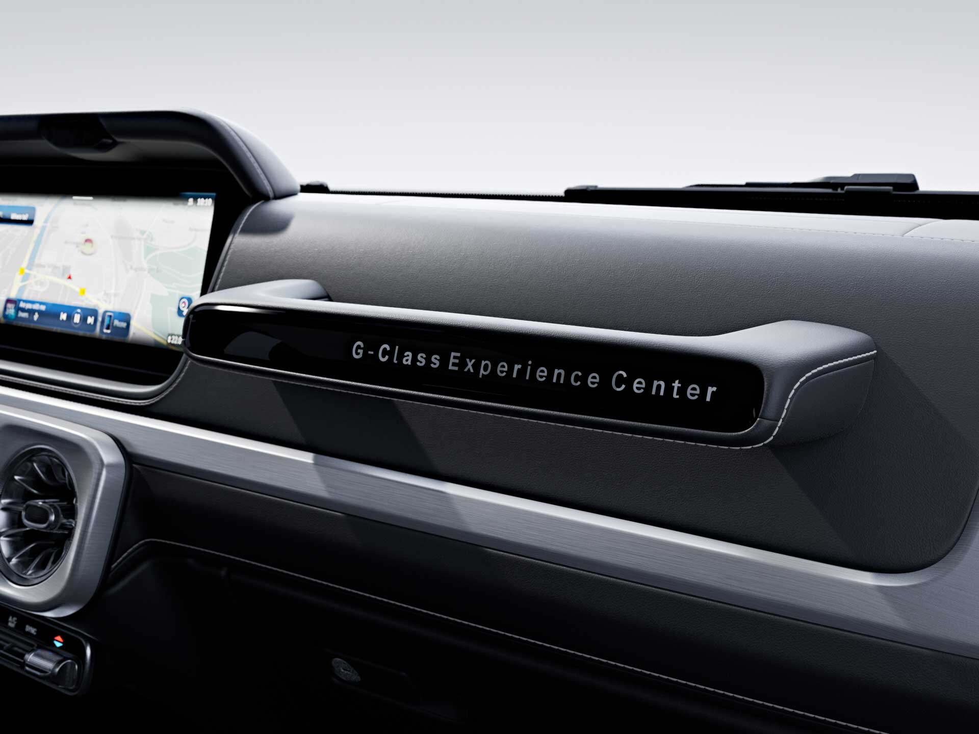 Detailaufnahme des Haltegriffes der MANUFAKTUR Made to Measure der G-Klasse.