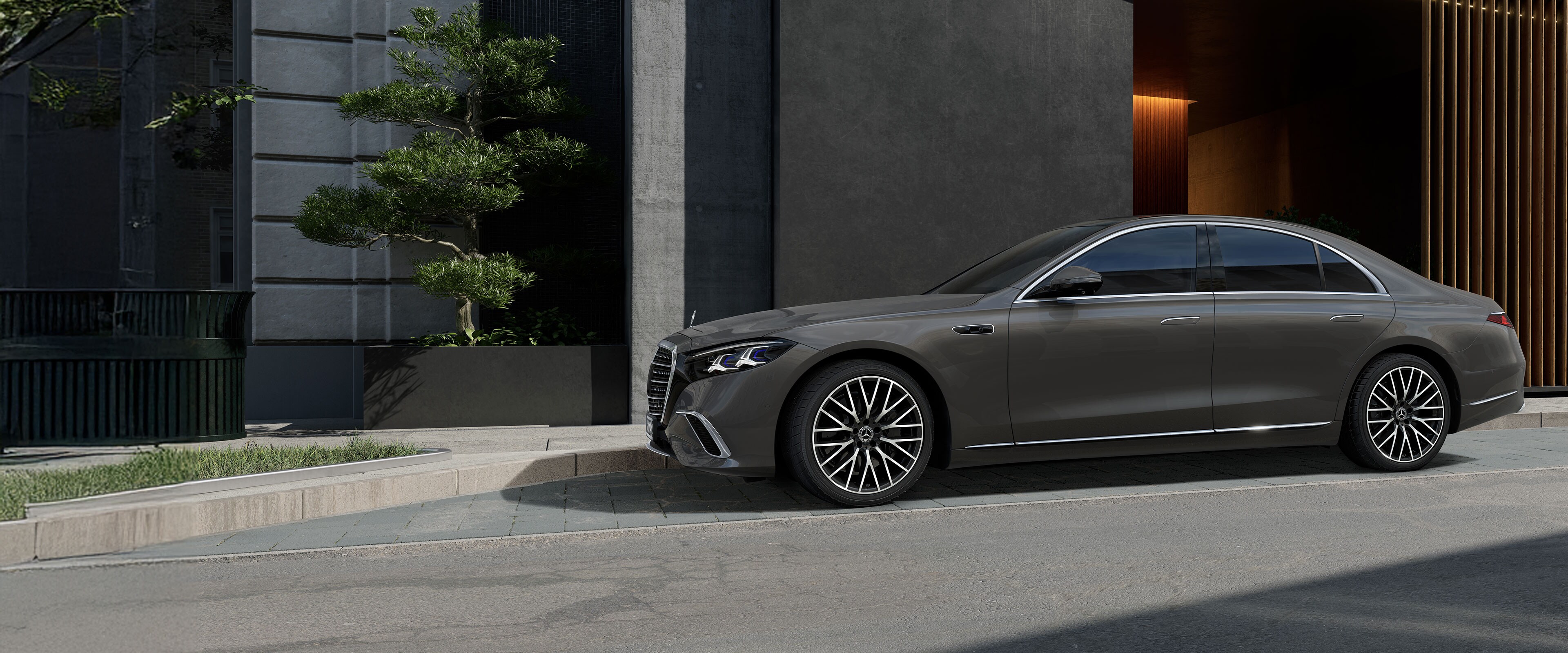 Die Front der neuen Mercedes-Benz S-klasse