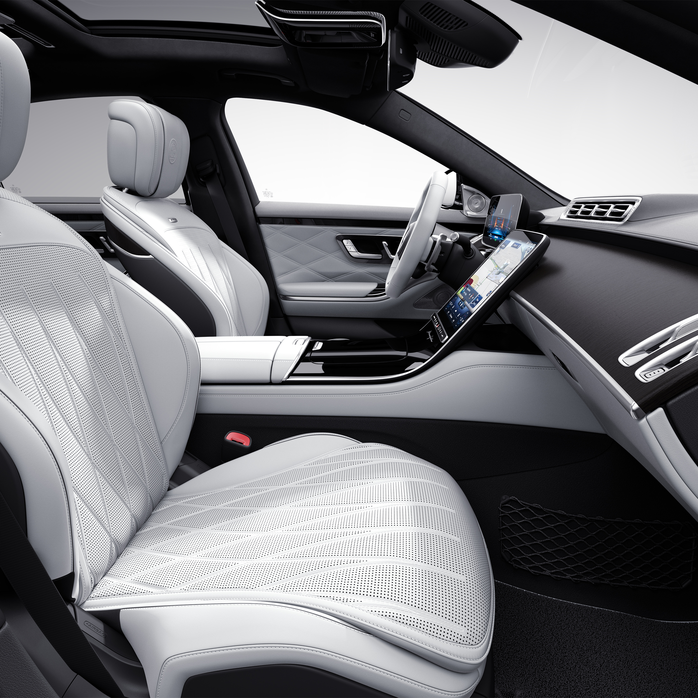 Seitenansicht des Mercedes-AMG S 63 E PERFORMANCE (für exklusive MANUFAKTUR Lackierungen).