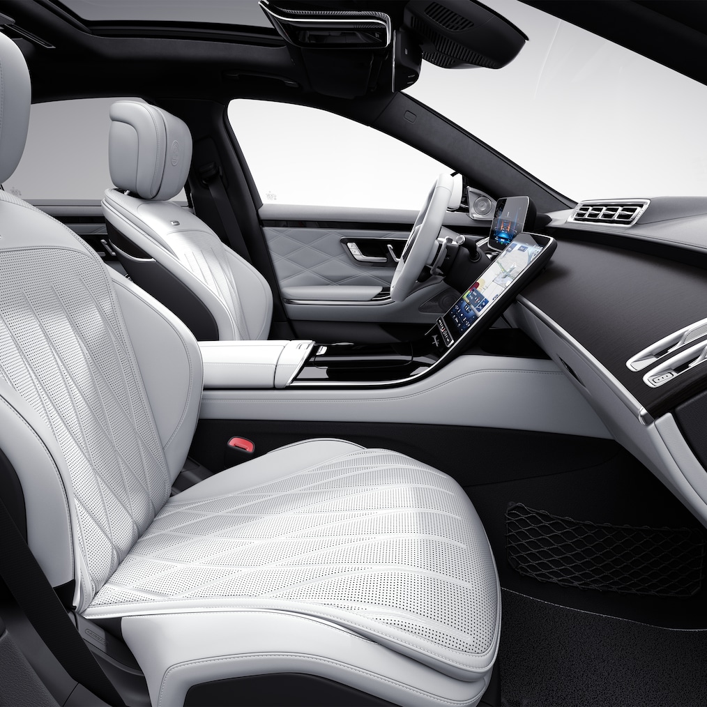 Seitenansicht des Mercedes-AMG S 63 E PERFORMANCE (für exklusive MANUFAKTUR Lackierungen).