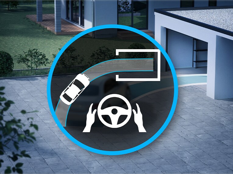 Eine Illustration für die Funktion des Park-Pakets mit Memory Park-Assistent im Mercedes-Maybach SL 680.