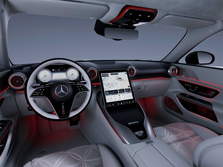 Die Ambientebeleuchtung im Mercedes-Maybach SL 680.