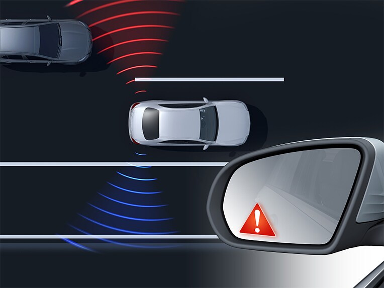 Eine Illustration der Funktionsweise des Fahrassistenz-Pakets im Mercedes-Maybach SL 680.