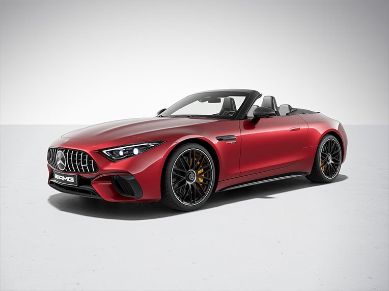 Das Exterieur des Mercedes-AMG SL Roadsters mit AMG Chrom-Paket Exterieur.