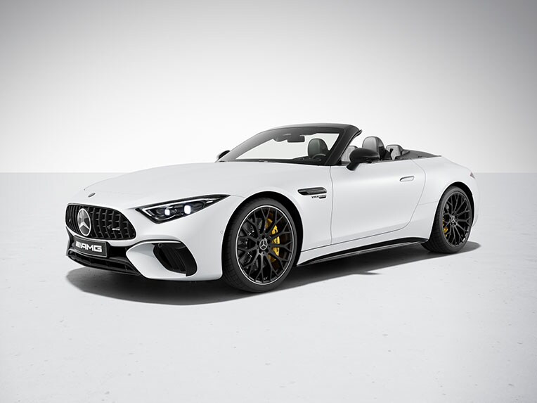 Das Exterieur des Mercedes-AMG SL Roadsters mit AMG Night-Paket II.