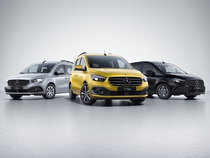 Das Exterieur der Mercedes-Benz T-Klasse.