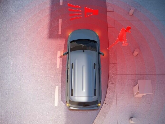 Die Einbruch- und Diebstahlwarnanlage der Mercedes-Benz T-Klasse.