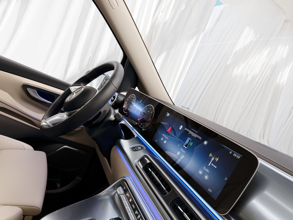 Mit MBUX (Mercedes-Benz User Experience) erhalten Sie ein intelligentes und erweiterbares Multimediasystem.
