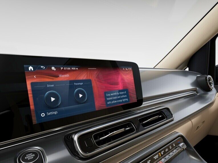 ENERGIZING COMFORT in der Mercedes-Benz V-Klasse.