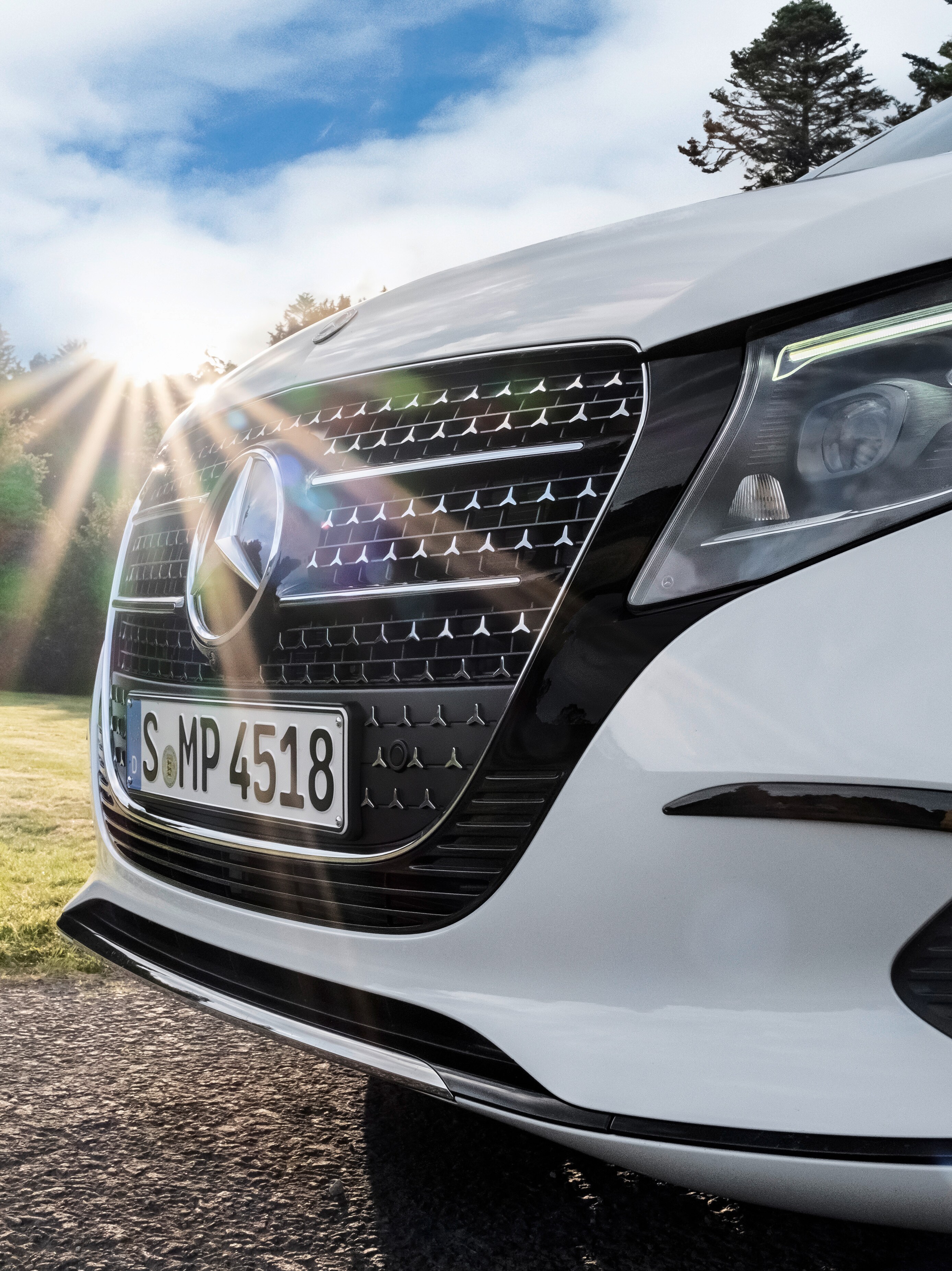 Detailaufnahme der V-Klasse Marco Polo.