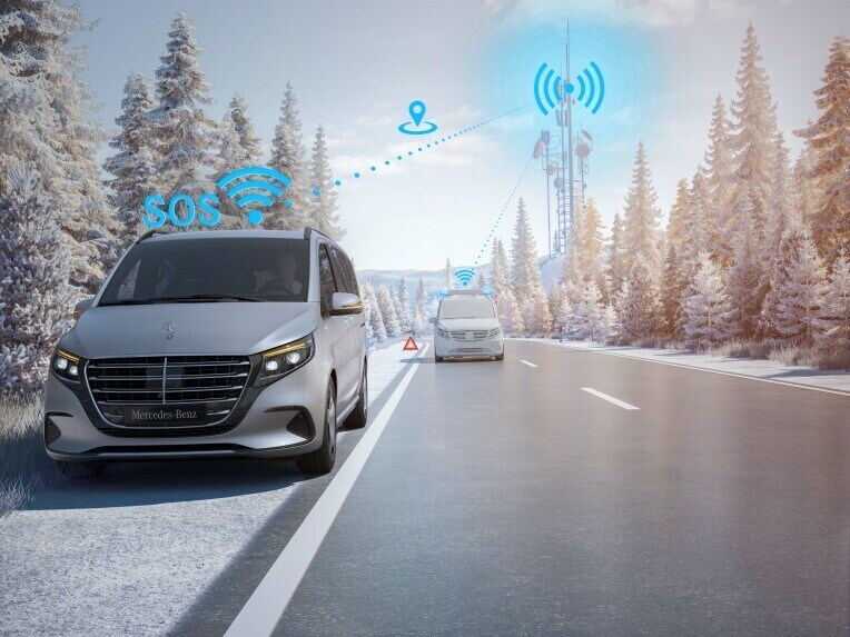 Das Mercedes-Benz Notrufsystem kann im Notfall für den entscheidenden Zeitvorteil sorgen.