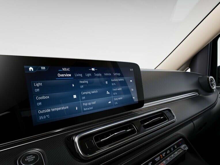 Mercedes-Benz Advanced Control (MBAC) macht Ihre V-Klasse Marco Polo zum mobilen Smart Home.