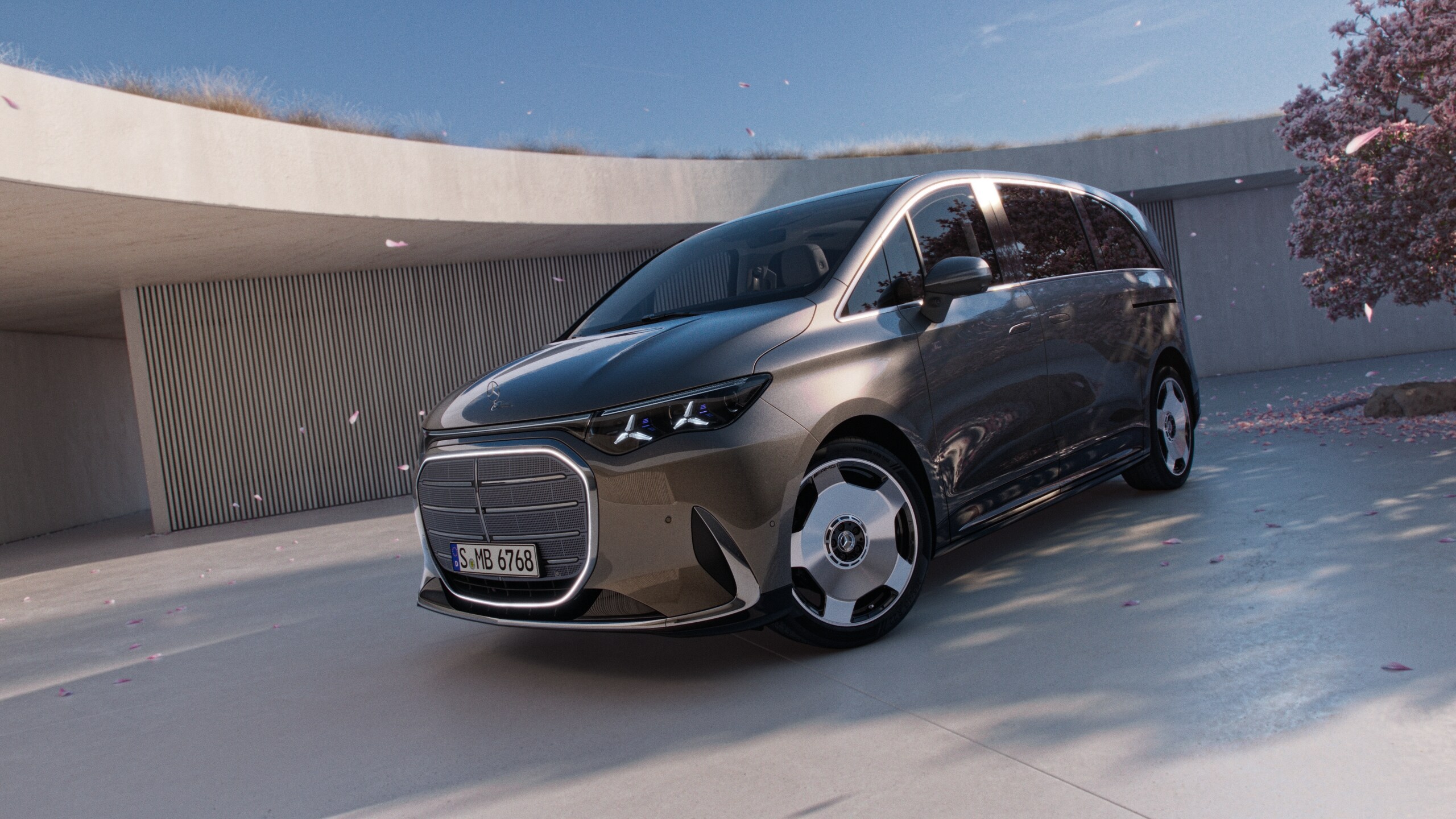 Ein VLE steht unter einer Brücke.