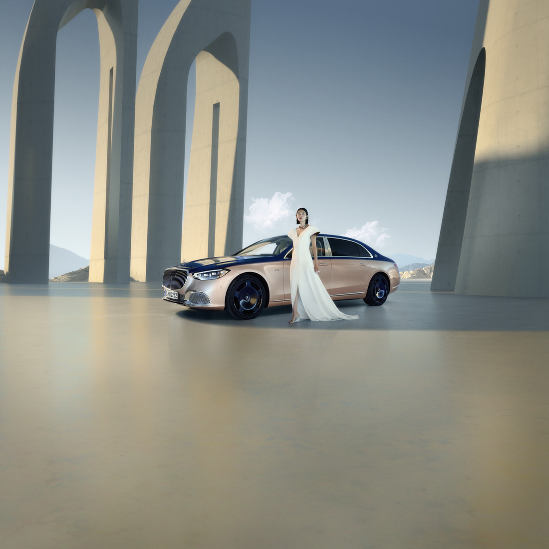 Mercedes-Maybach erleben Mercedes-Maybach S-Klasse Haute Voiture schimmernden Roséton