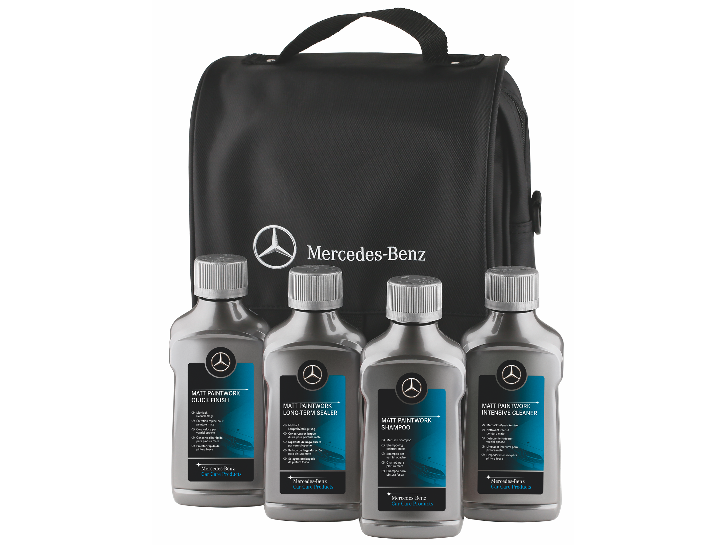 Das Mercedes-Benz Mattlack Pflegeset.