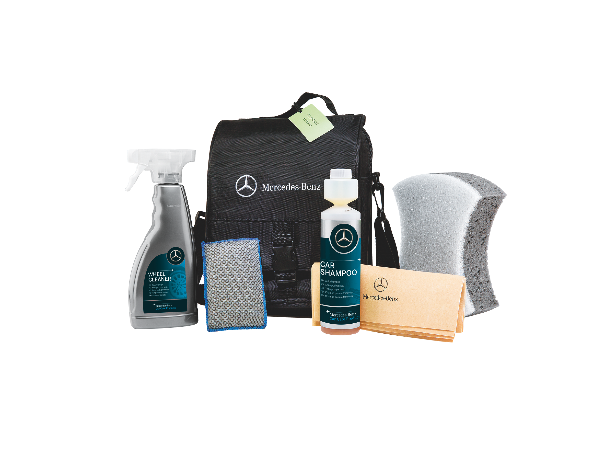 Das Mercedes-Benz Autopflegekit Exterieur.