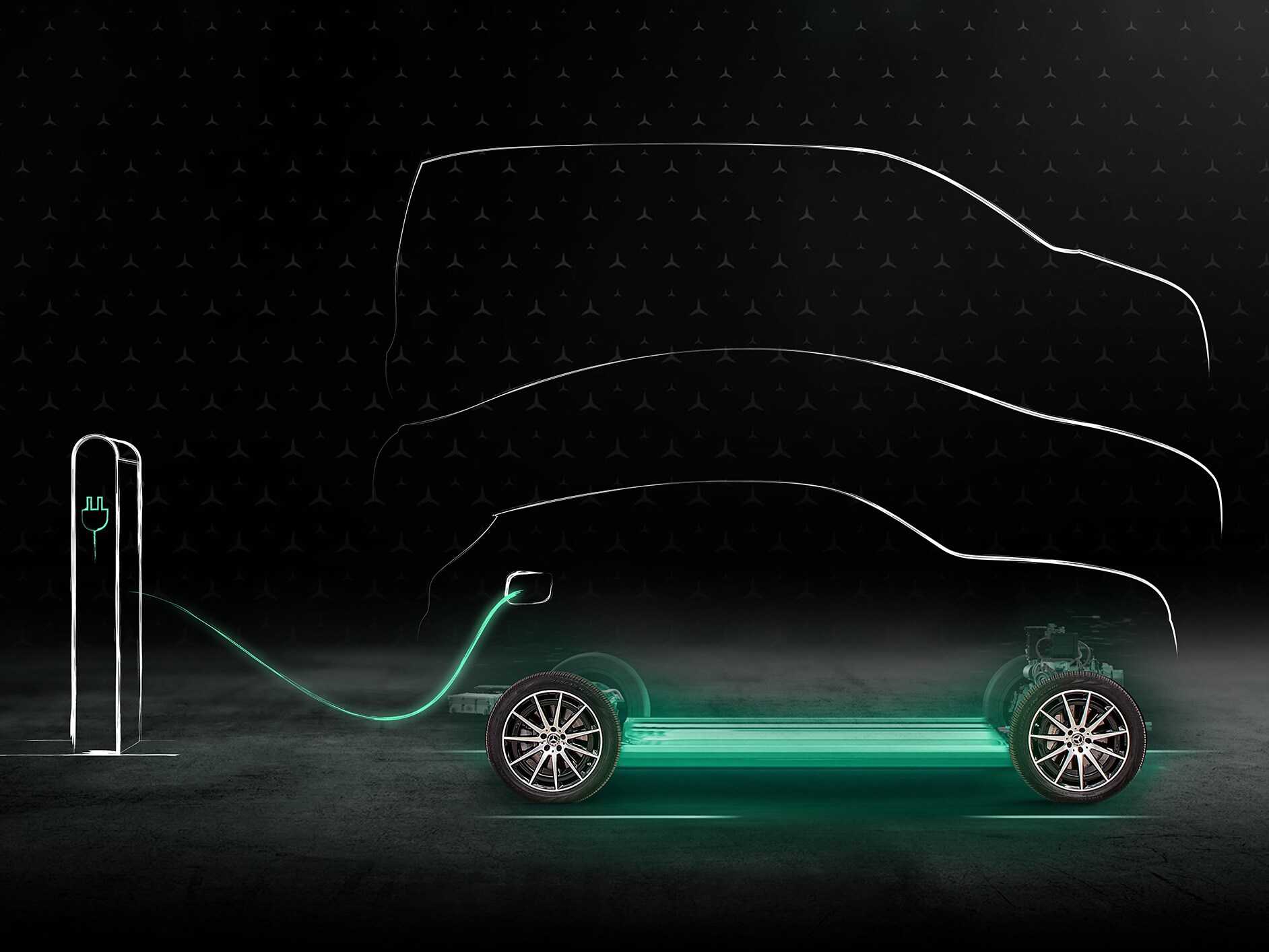Laden mit 100% erneuerbarer Energie mit MB.CHARGE Public.