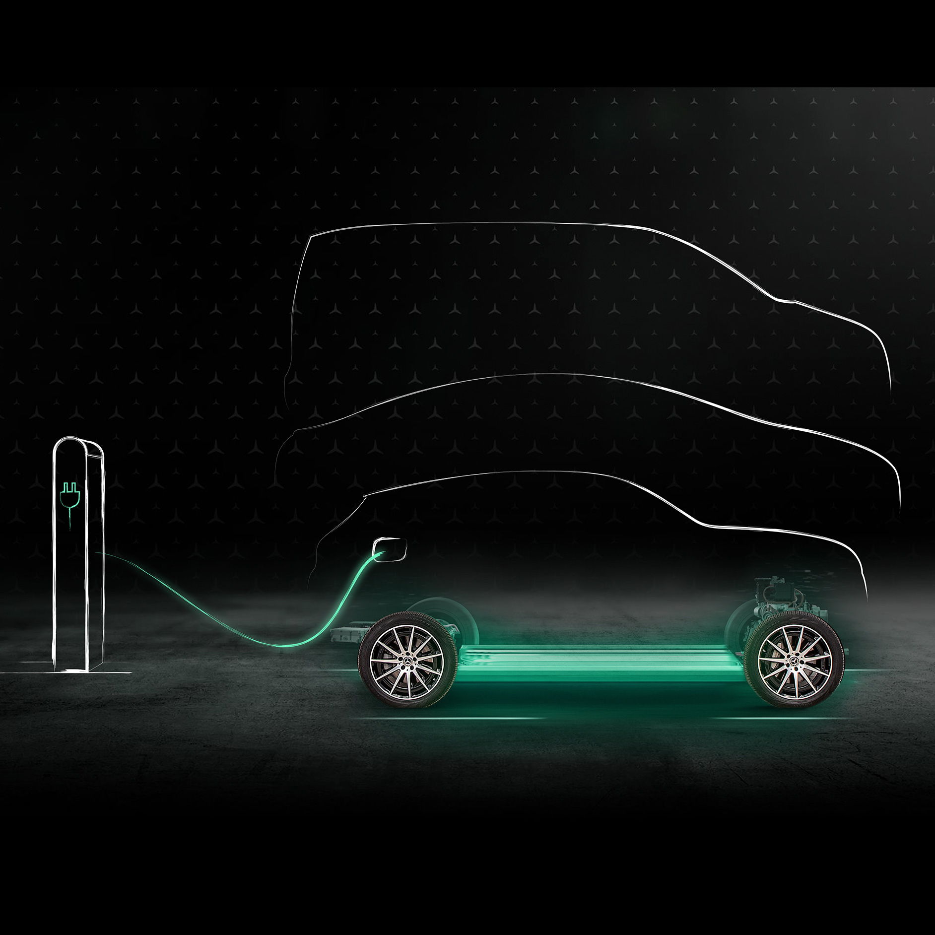 Strom aus erneuerbaren Energiequellen | Antriebstechniken | Mercedes-Benz Laden mit 100% erneuerbarer Energie mit MB.CHARGE Public.