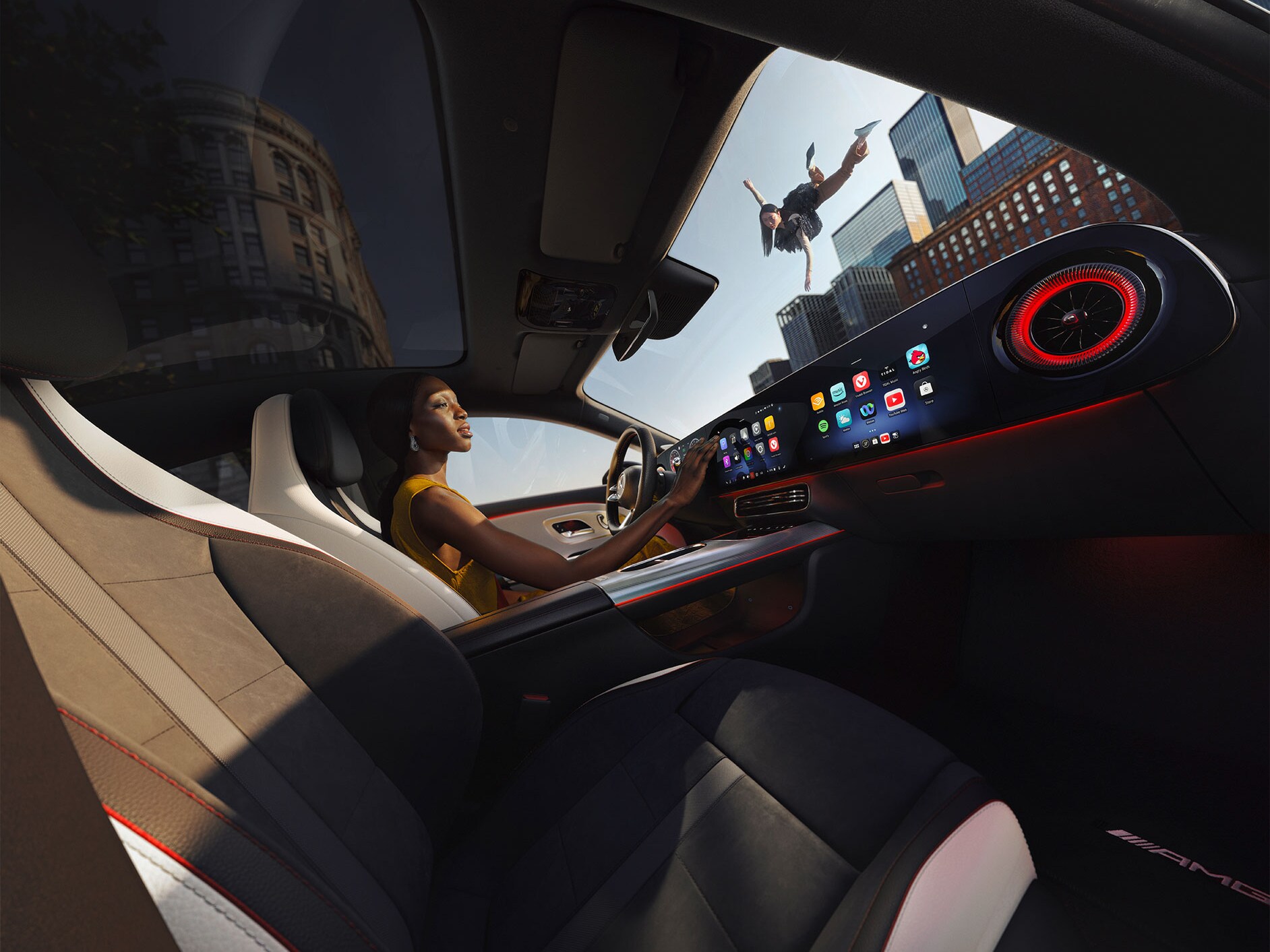 Interieur eines Mercedes-Benz.
