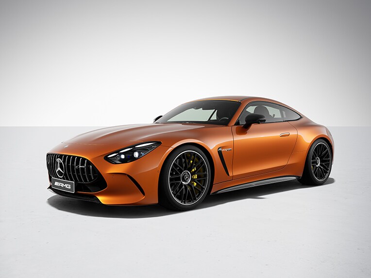 Eine Darstellung des Mercedes-AMG GT Coupés.