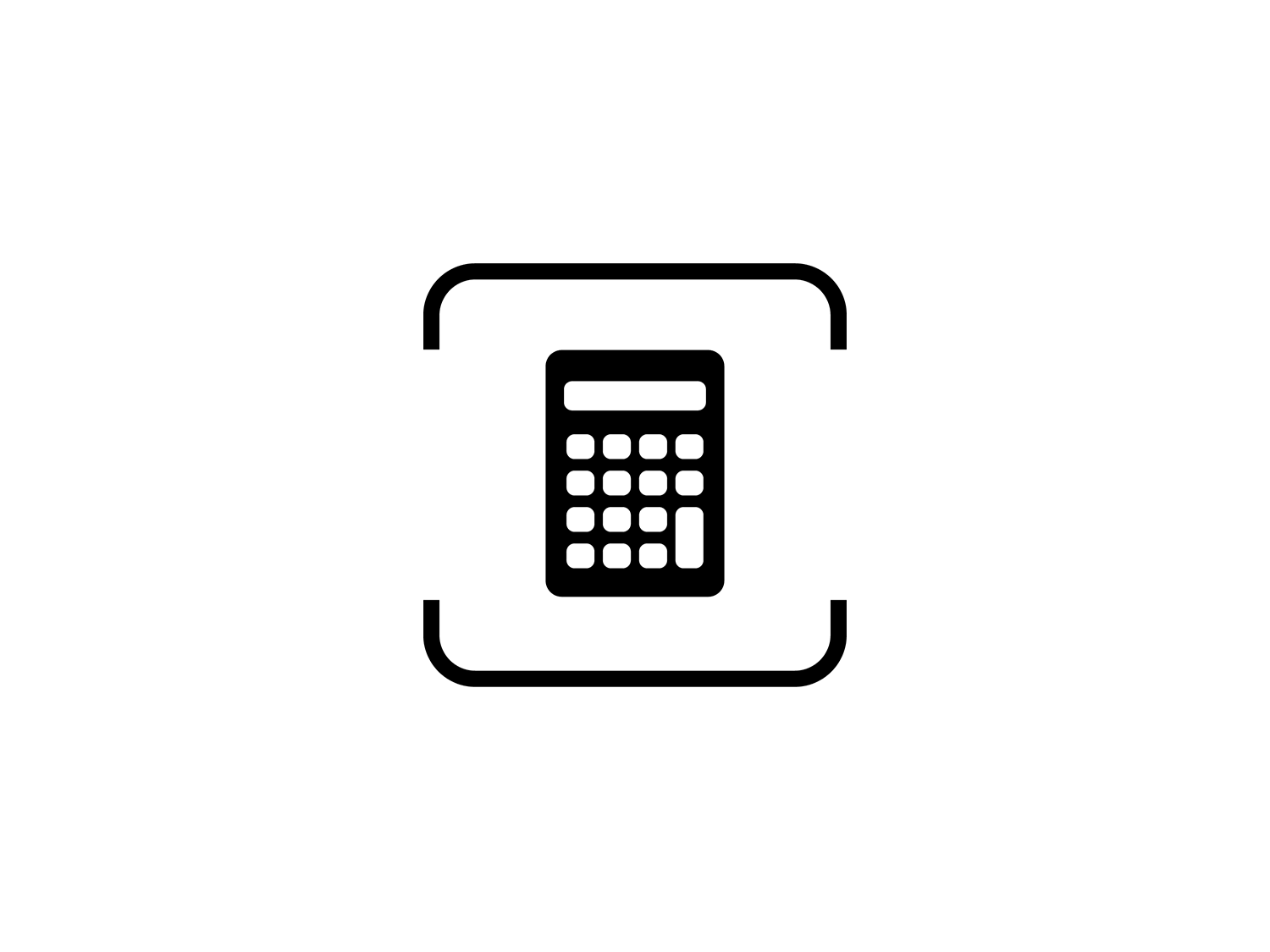 Symbol für Finanzierungs- und Leasingangebote mit Rechner