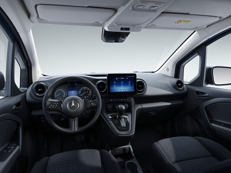 Der Mercedes-Benz eCitan Kastenwagen in der Ausstattungslinie BASE.
