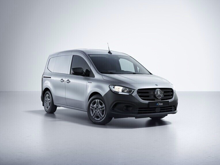 Der Mercedes-Benz eCitan Kastenwagen in der Ausstattungslinie PRO.