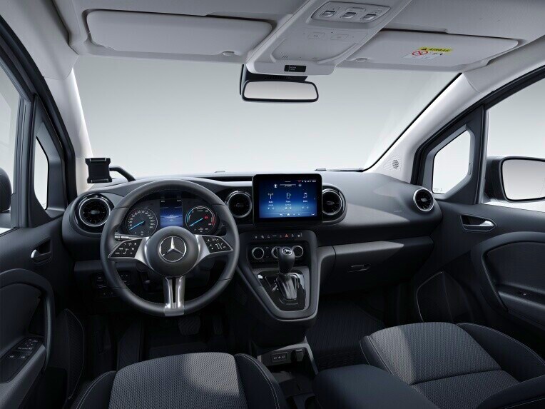 Der Mercedes-Benz eCitan Kastenwagen in der Ausstattungslinie SELECT.