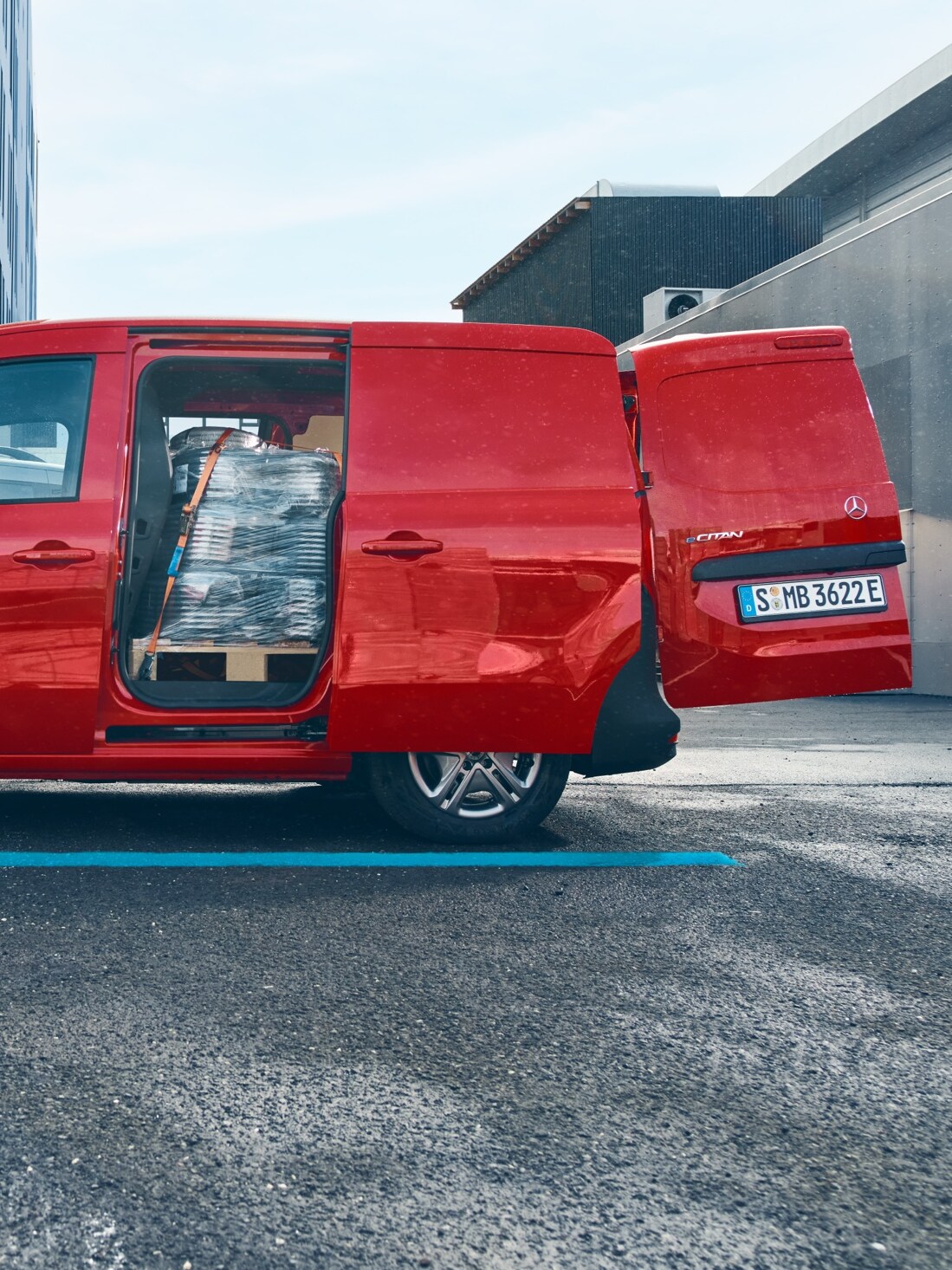 Der Mercedes-Benz eCitan Kastenwagen als Kleintransporter.