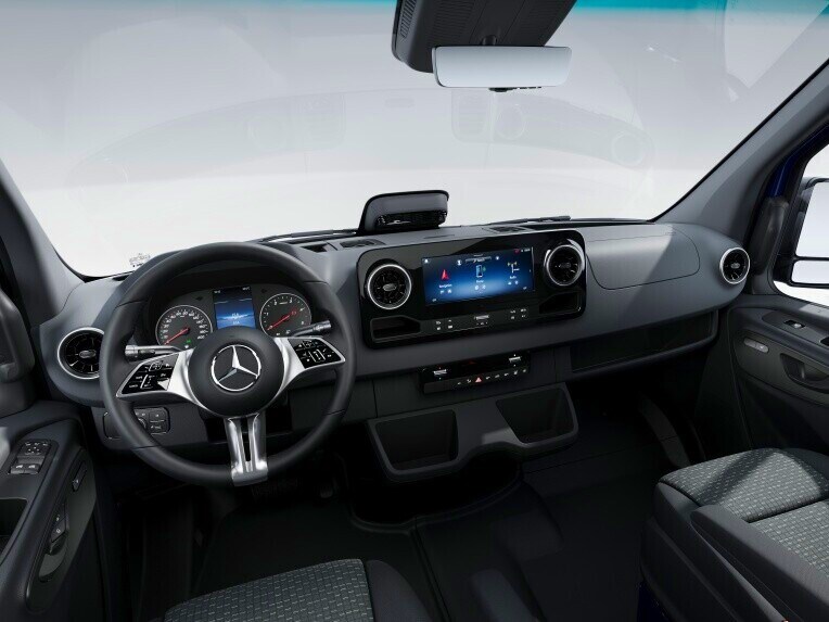 Die Fahrerkabine des Mercedes-Benz Sprinter Kastenwagens in der Ausstattungslinie PRO.