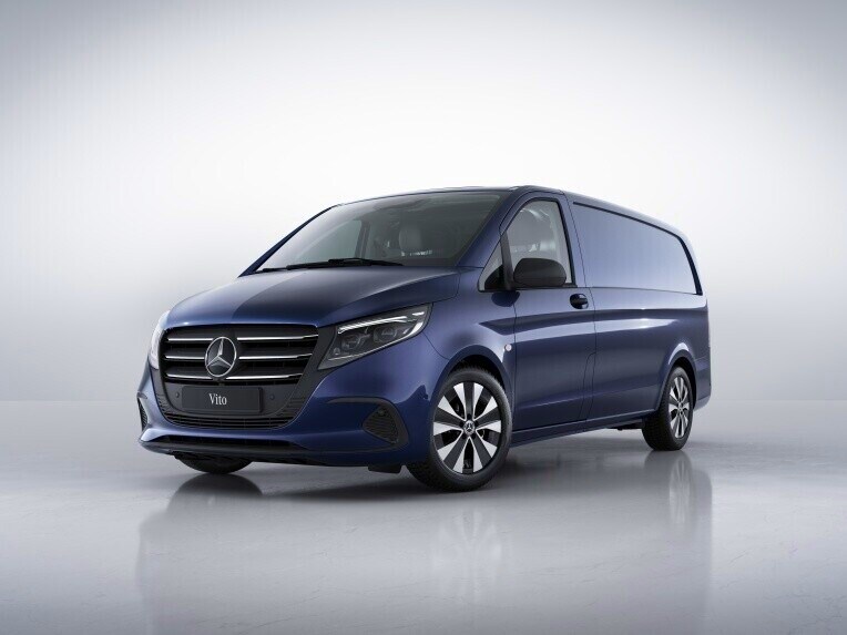 Der Mercedes-Benz Vito Kastenwagen mit bis zu 3.200 kg zGG und 2.500 kg Anhängelast.