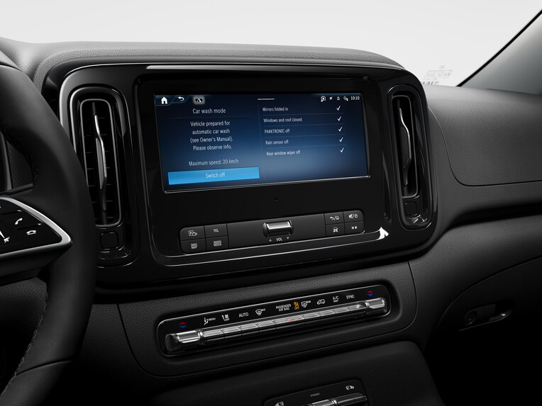 Das MBUX Multimediasystem mit 26,04 cm (10,25‘‘) Touchscreen im Mercedes-Benz Vito Kastenwagen.