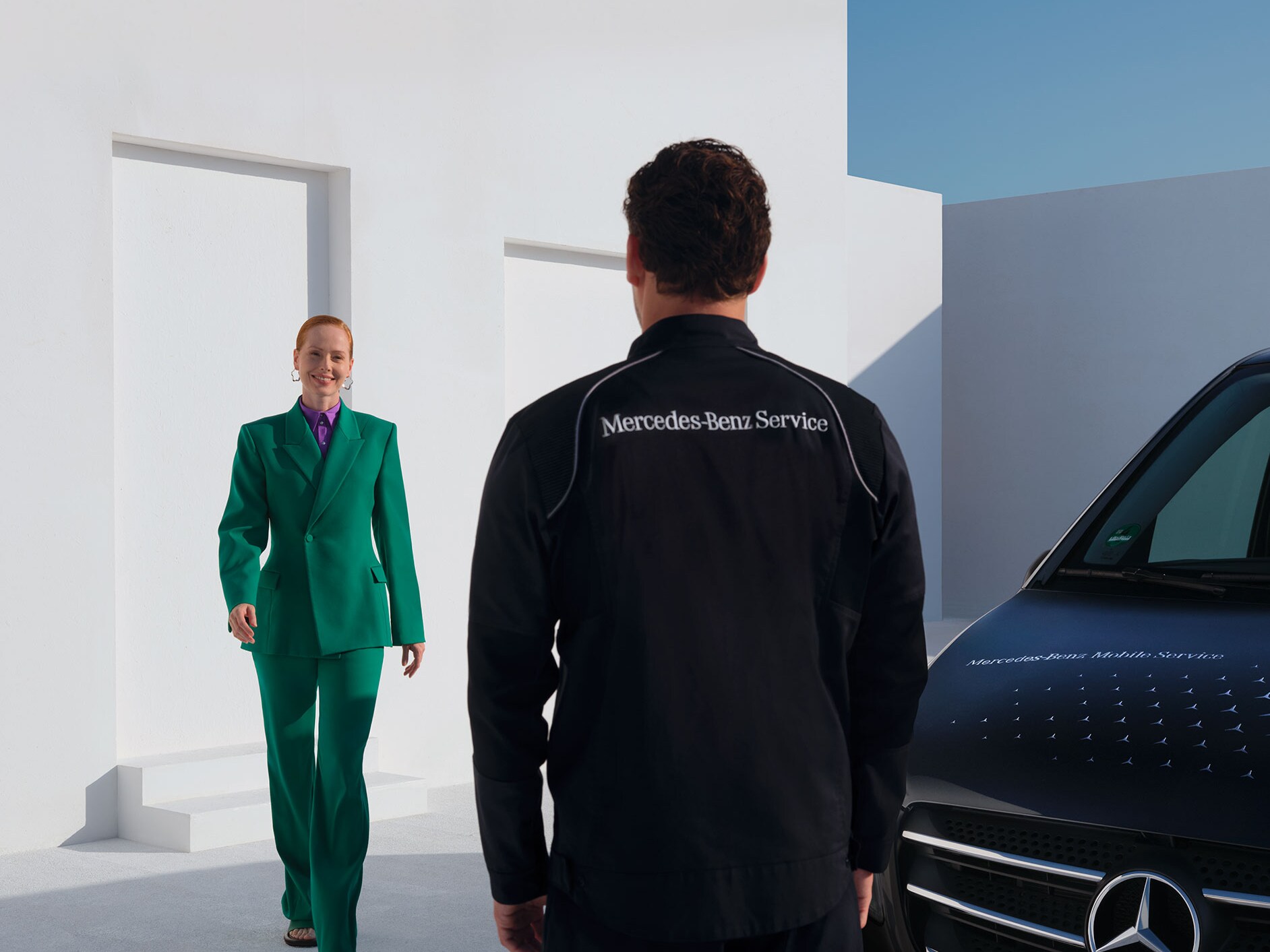 Die Installation der Mercedes-Benz Wallbox.