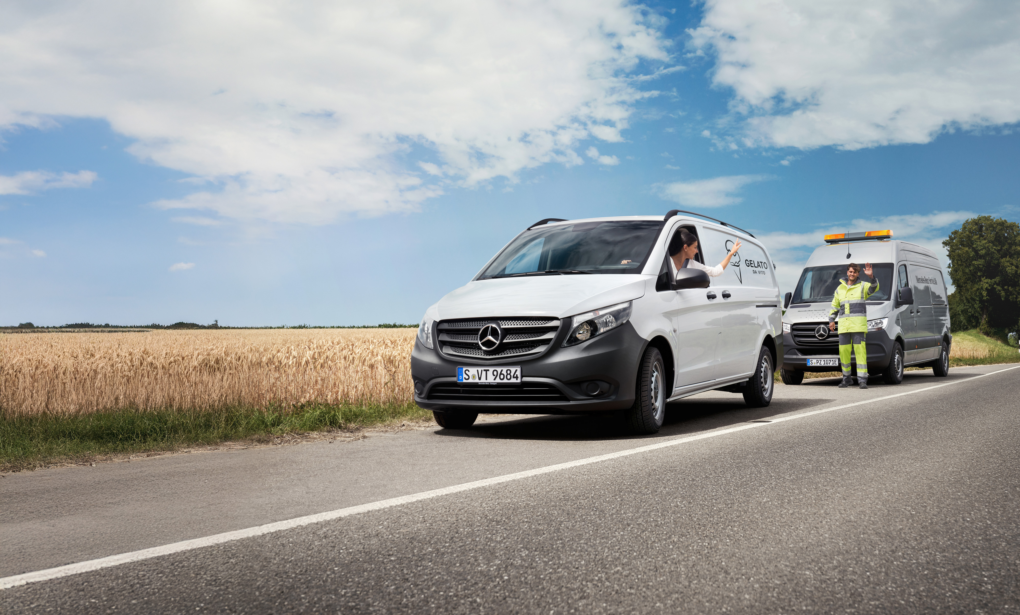 Mobilitätslösungen | Mercedes-Benz Transporter. Mercedes-Benz Mobilitätsgarantie unterstützt individuelle Mobilität bei Panne durch schnellen Fahrzeugwechsel am Straßenrand.