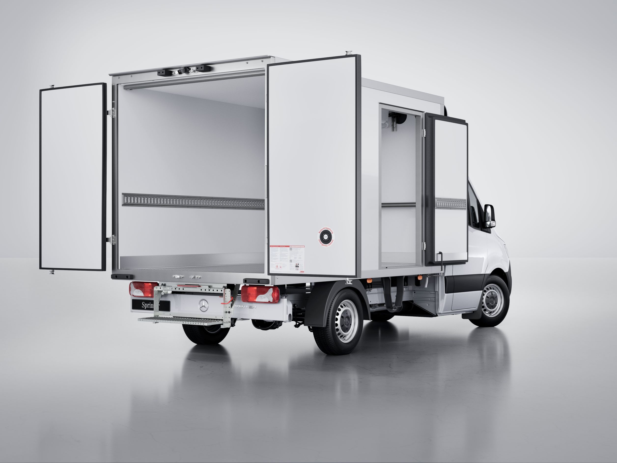 Sprinter mit Kühlaufbau von Kiesling I Mercedes-Benz The Sprinter with refrigerated body.