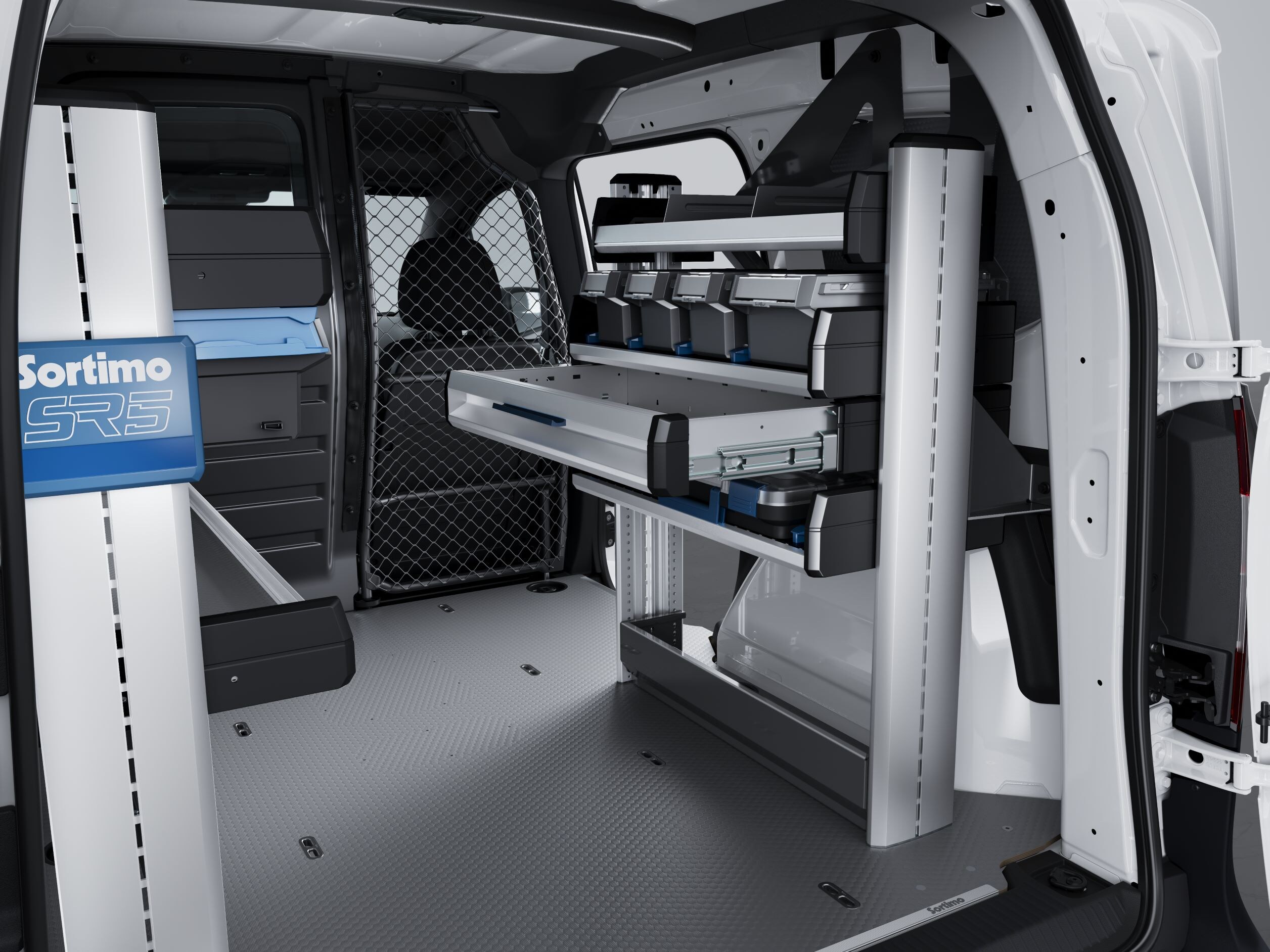 The Citan with racking system.