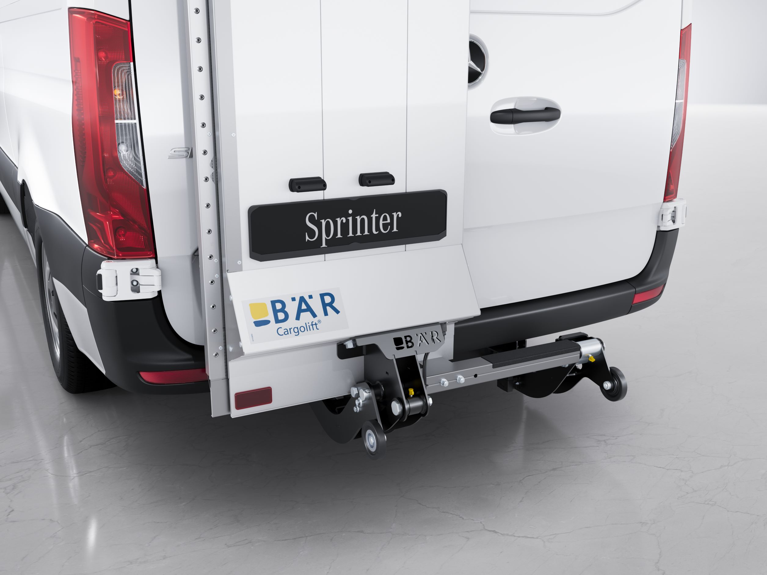Sprinter mit Ladebordwandlösung I Mercedes-Benz The Sprinter with tail lift solution.