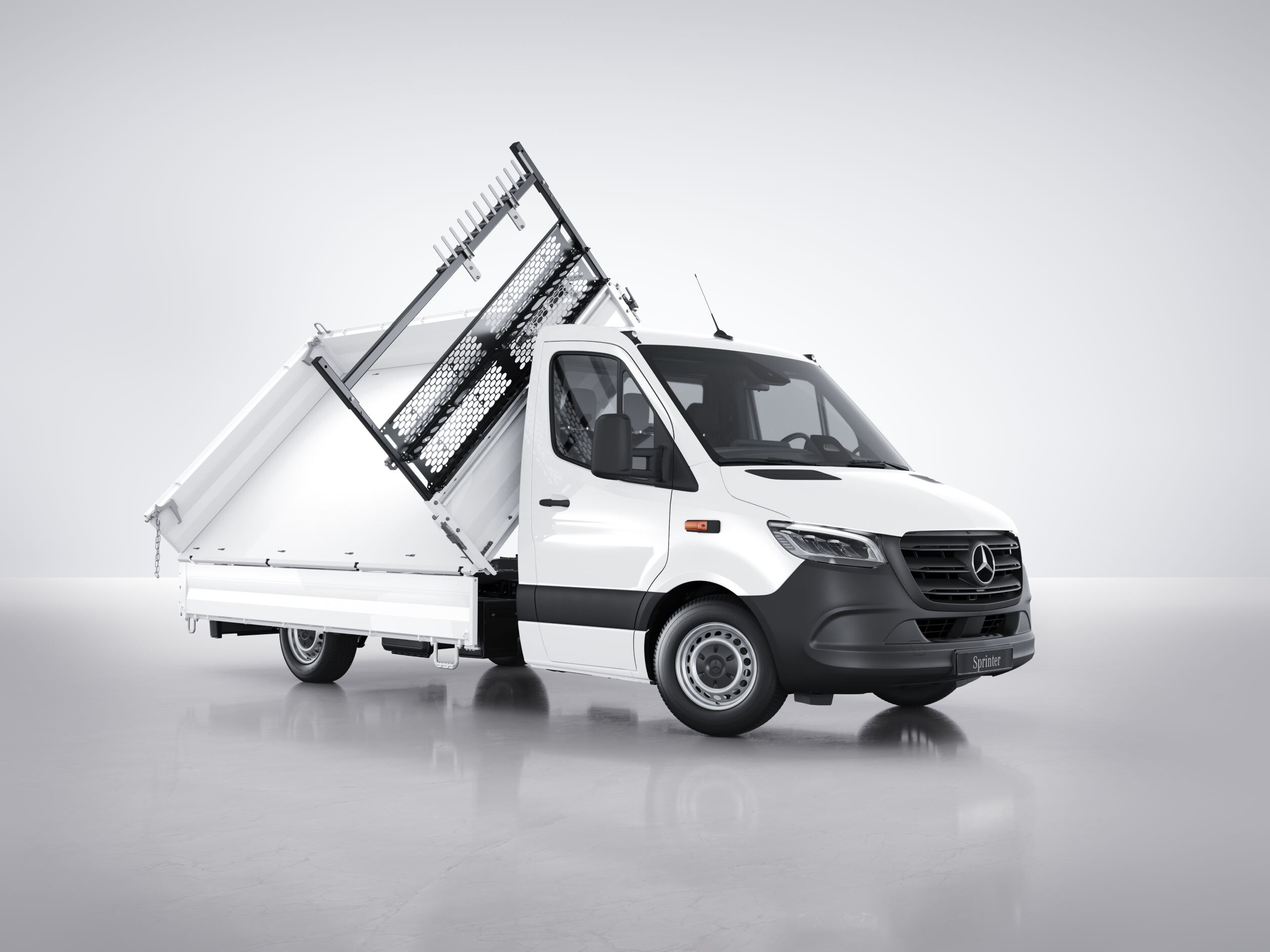 The Sprinter with Robust steel tipper body.